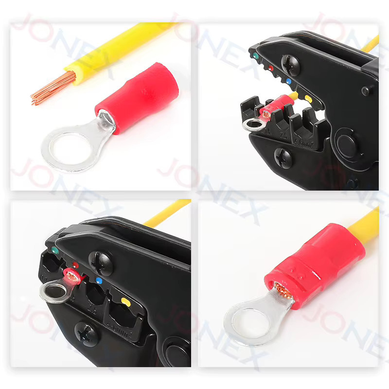 Jonock 50 Stück Ring Crimp Terminals Isolierte Aderendhülsen für schnelle Kabelverbindungen M4 M5 M6 - Bild 3