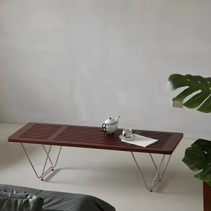 UOSU Skandinavische Massivholzbank in Braun für Flur, Schlafzimmer und Esszimmer - Bild 3