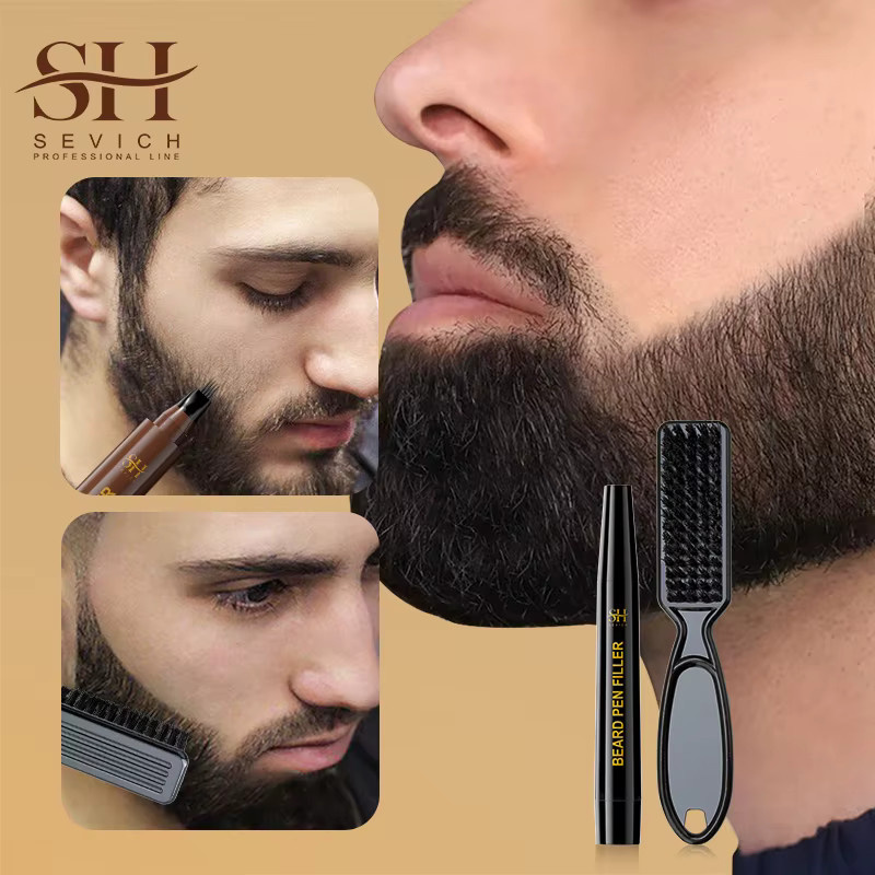 Sevich Bart Füllung Stift Kit, Bart Färbung und Gestaltung, Herren - Bild 5