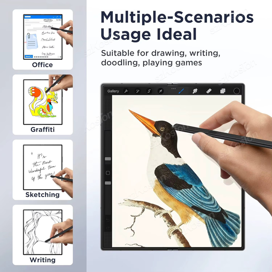Samsung Ersatz-Eingabestift für Galaxy Z Fold 6 und Fold 5 in Schwarz mit 4096 Druckstufen ohne Bluetooth - Bild 3