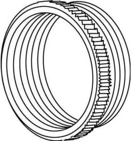 HKL Reduzierring 44M3220 aus Messing in Silber - Bild 1