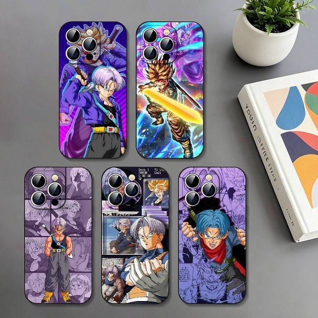 Stoßfeste Handyhülle Dragon Ball Future Trunks in Schwarz für iPhone 11 bis iPhone 17 Modelle - Bild 1