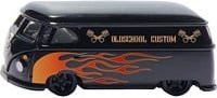 SIKU Modellfahrzeug VW T1 Transporter Custom Vintage mit Flammendekor im Maßstab 1:50 - Bild 1