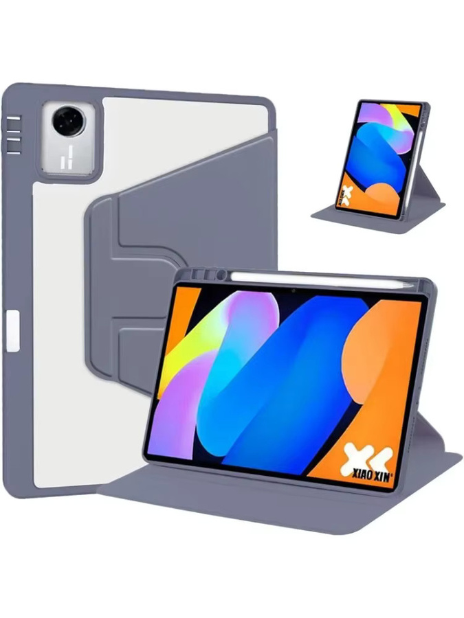 Lenovo Idea Tab 11 Hülle mit Stifthalter und 360 Grad drehbarem Acryl-Ständer in Grün - Bild 4