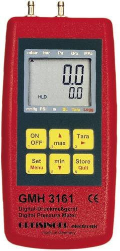 Greisinger GMH 3161-07 Druck-Messgerät für Luftdruck, Farbe: Rot, Messbereich: -0,01 bis 0,350 bar, geeignet für nicht aggressive und korrosive Gase - Bild 1