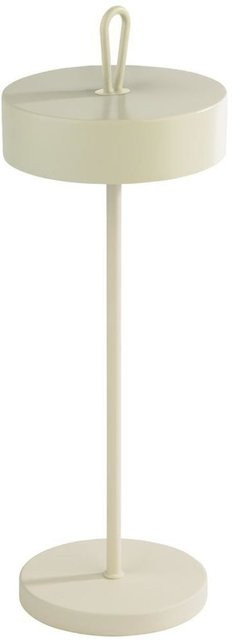APS Akkutischleuchte CLEO LED Tischleuchte aus Metall mit Fernbedienung und Dimmfunktion, Weiß, Durchmesser: 12 cm, Höhe: 35 cm - Bild 1