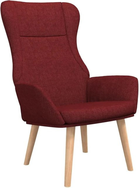 vidaXL Relaxsessel in Weinrot aus Stoff mit Armlehnen - Bild 1