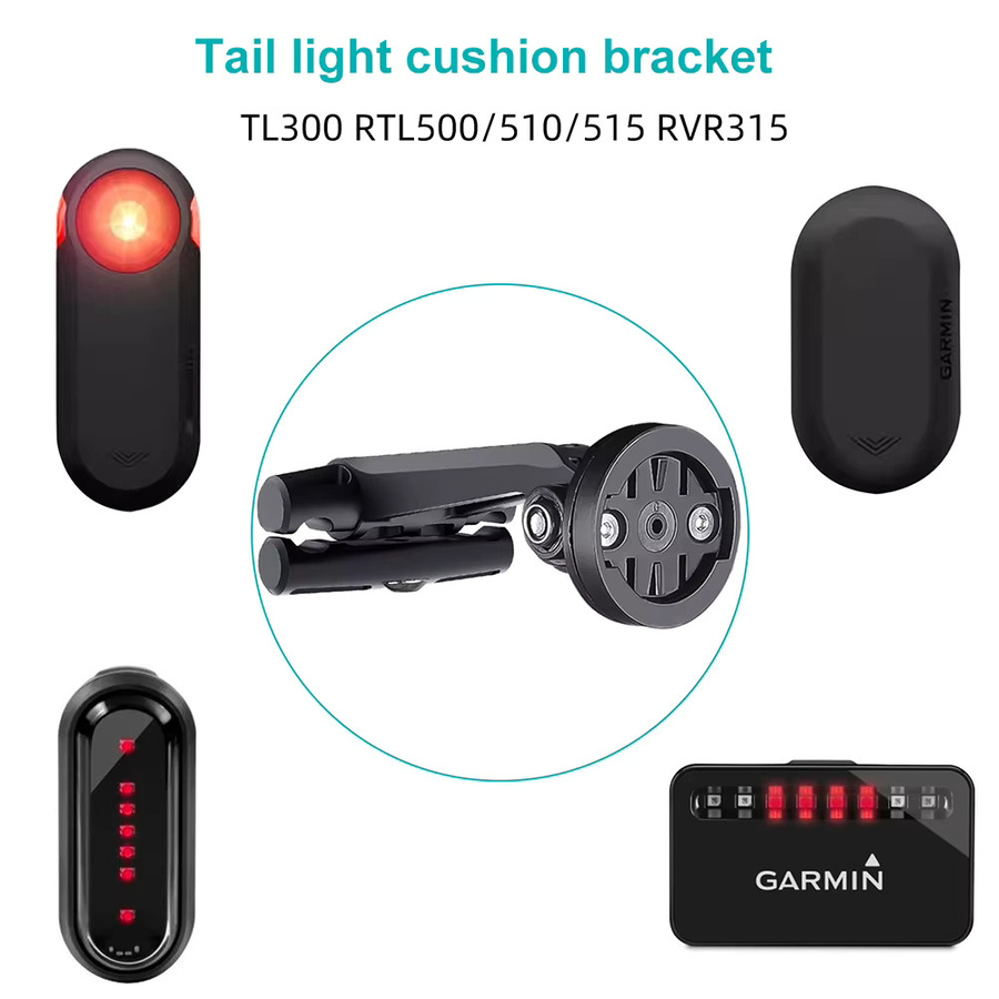 Garmin Fahrrad-Sattelstützenhalterung in Schwarz für Rücklicht, Garmin Varia Radar und Actionkameras - Bild 5