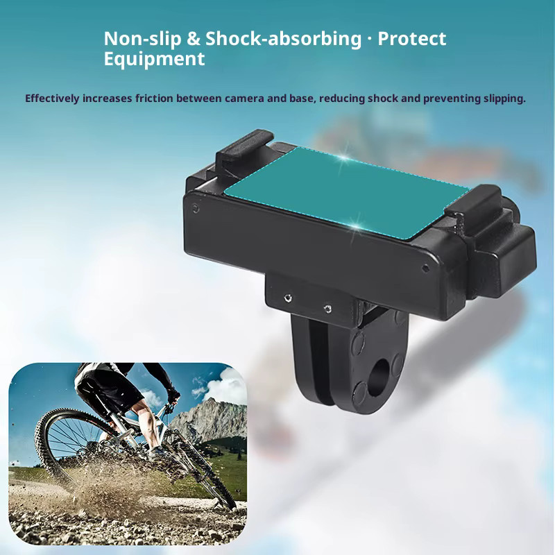Magnetische Schnellwechsel-Adapterbasis für DJI Osmo 360 II, Nano und Action 6 in Schwarz mit stabiler Zweiklauen-Montage und faltbarer Basis - Bild 4