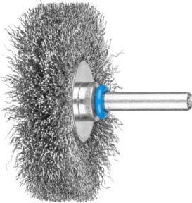 PFERD Rundbürste ungezopft RBU aus Edelstahl-Draht, Durchmesser: 60 mm, Dicke: 10 mm, Schaft-Durchmesser: 6 mm, Farbe: Silber - Bild 1