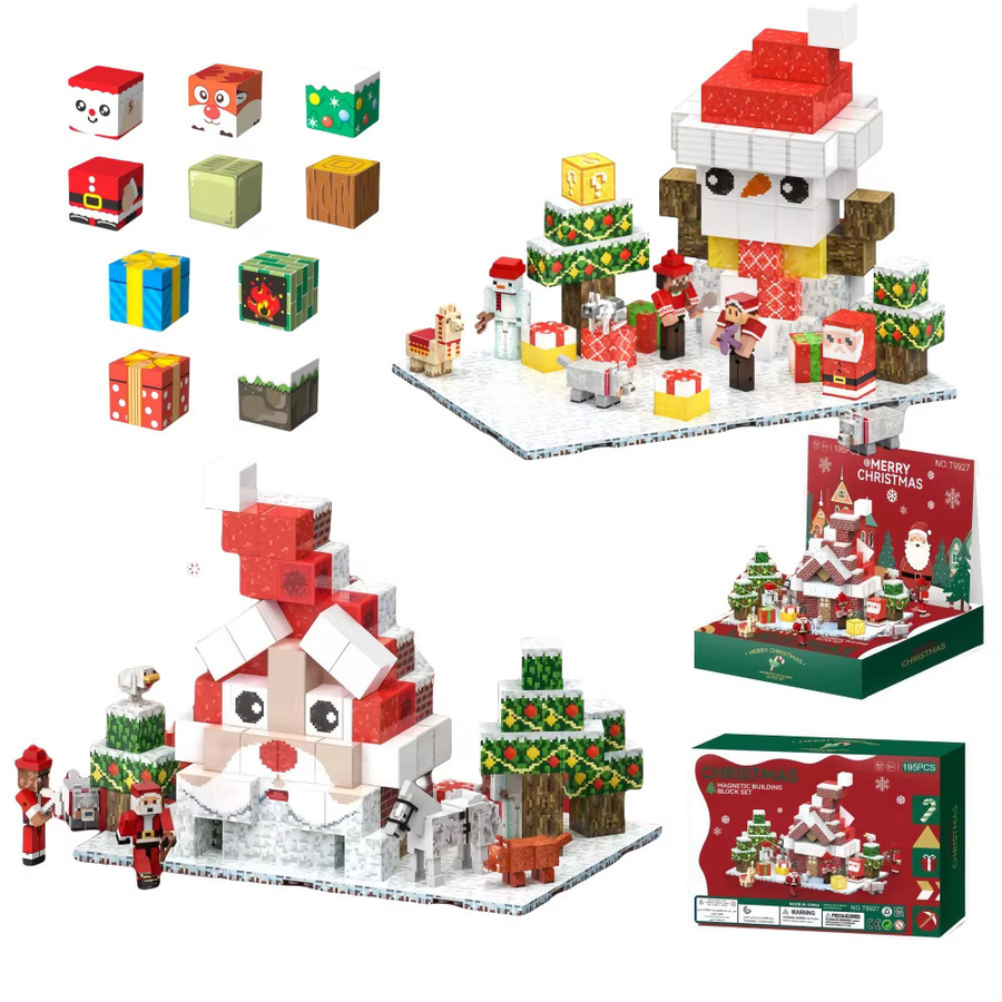yaafun My Christmas Scene World, magnetische Bausteine, Set - Bild 3