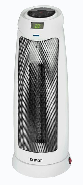 EUROM Keramikheizung Safe-t-Heater 2000 Tower RC mit Fernbedienung und Staubfilter in Weiß - Bild 1