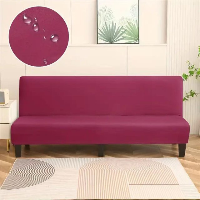 Elastischer Sofabettbezug in Lila, rutschfester und abnehmbarer Couchbezug für dein Wohnzimmer - Bild 1