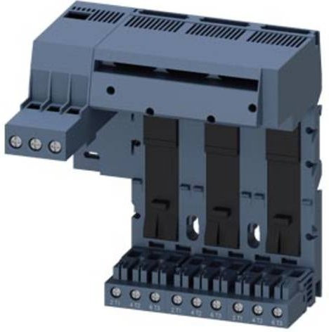 Siemens Einspeisemodul 3RA6812-8AB in Grau mit einem maximalen Strom von 63A und einer Schaltspannung von 690 V/AC, B/H/T: 180 x 197 x 0 cm - Bild 1