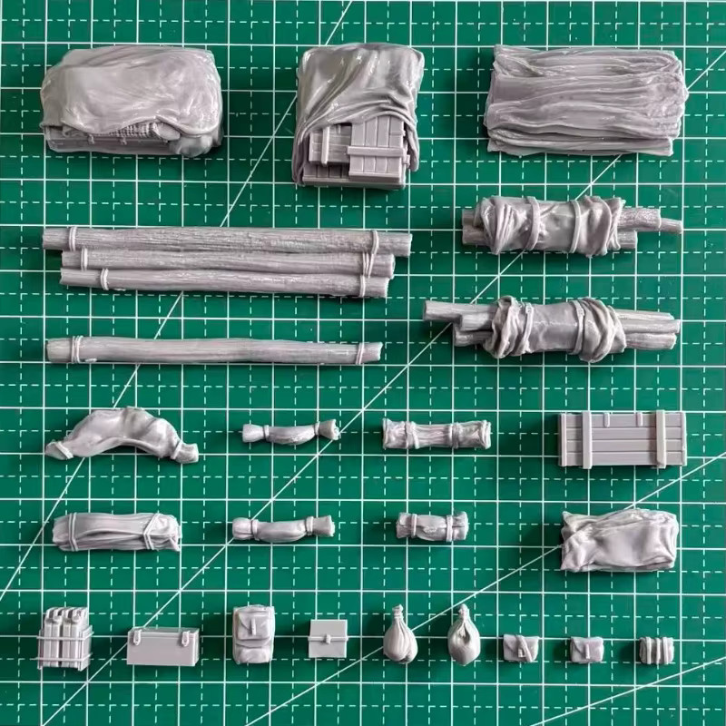 JIJIE WWII Stowage Prop Pack Set, Modellbausatz, Maßstab 1:35, Zubehör - Bild 3