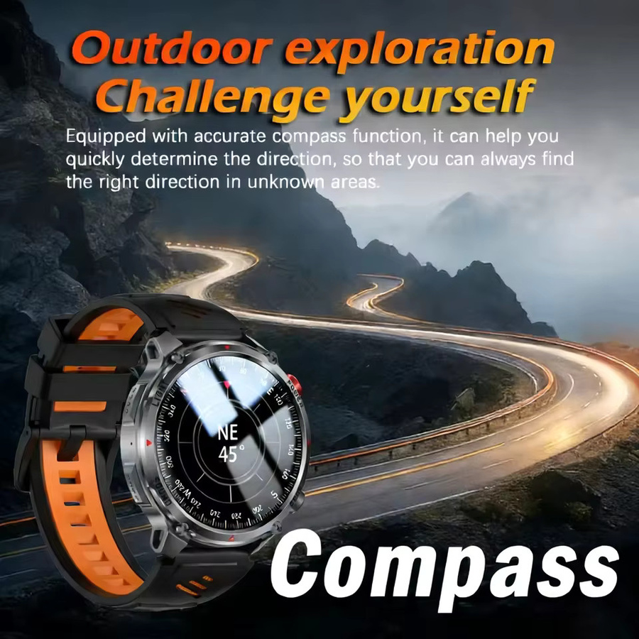 Smartwatch T-Rex3 Ultra, Schwarz, Silikon, 1,7 Zoll, GPS, 5 ATM, Herren - Bild 5