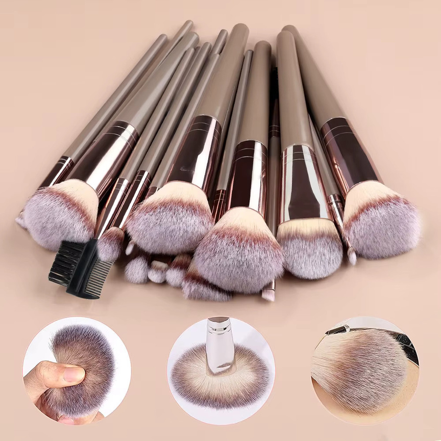 RUNTOIN Make-up-Pinsel-Set, 3-20-teilig, Unisex - Bild 2