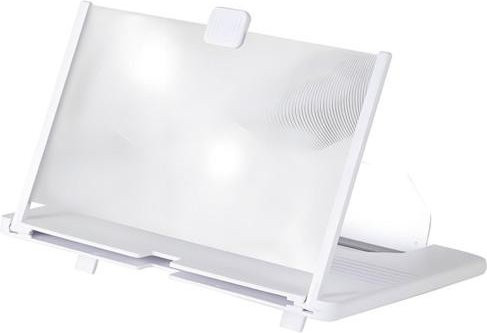 ANBS 3D Handy-Bildschirmvergrößerer 12 Zoll Faltbarer Handy-Bildschirmverstärker Ständer in Weiß - Bild 1