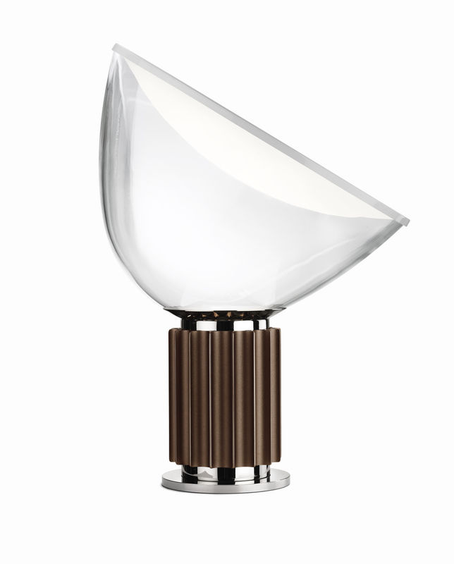 Flos Taccia LED Tischleuchte aus Kristallglas und PMMA in Transparent und Bronze, dimmbar und verstellbar - Bild 3