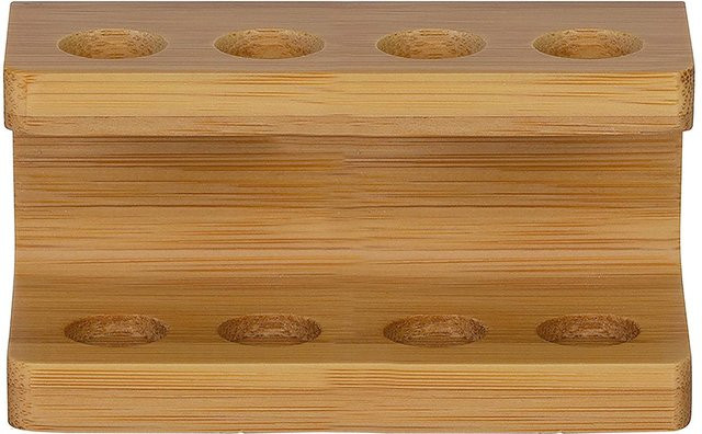 Yiran Furniture Elektrischer Zahnbürstenhalter aus Bambus in Braun mit 2/3/4 Slots - Bild 1