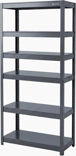 JAN NOWAK Metallregal JOHNNY Anthrazit, B/T/H: 80 x 42 x 180 cm - Bild 1