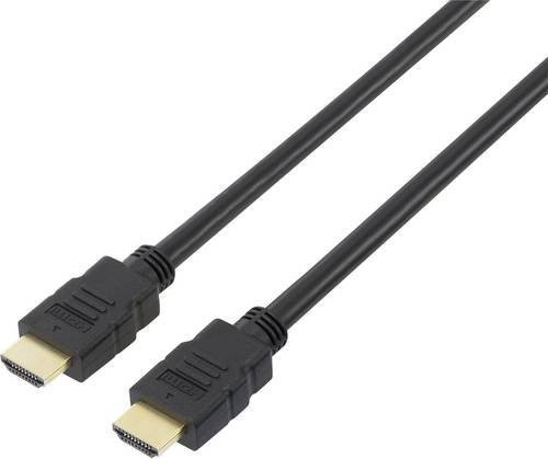 SpeaKa Professional HDMI Anschlusskabel mit Audio Return Channel und Ethernet, Schwarz, Länge: 10,00 m - Bild 1
