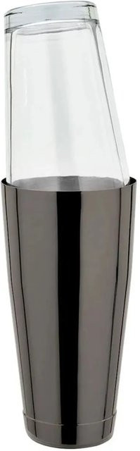 Ich-Zapfe Boston Shaker aus Edelstahl in Gunmetal Black mit Mixing Glas, 828 ml - Bild 1