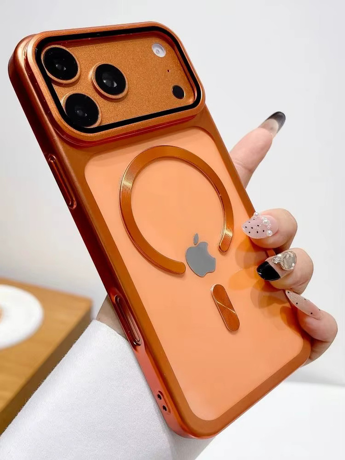 Transparente Stoßfeste Handyhülle mit Linsenschutz und Ständerhalterung für Apple iPhone 17 Pro Max und iPhone 17 Pro in Blau - Bild 6