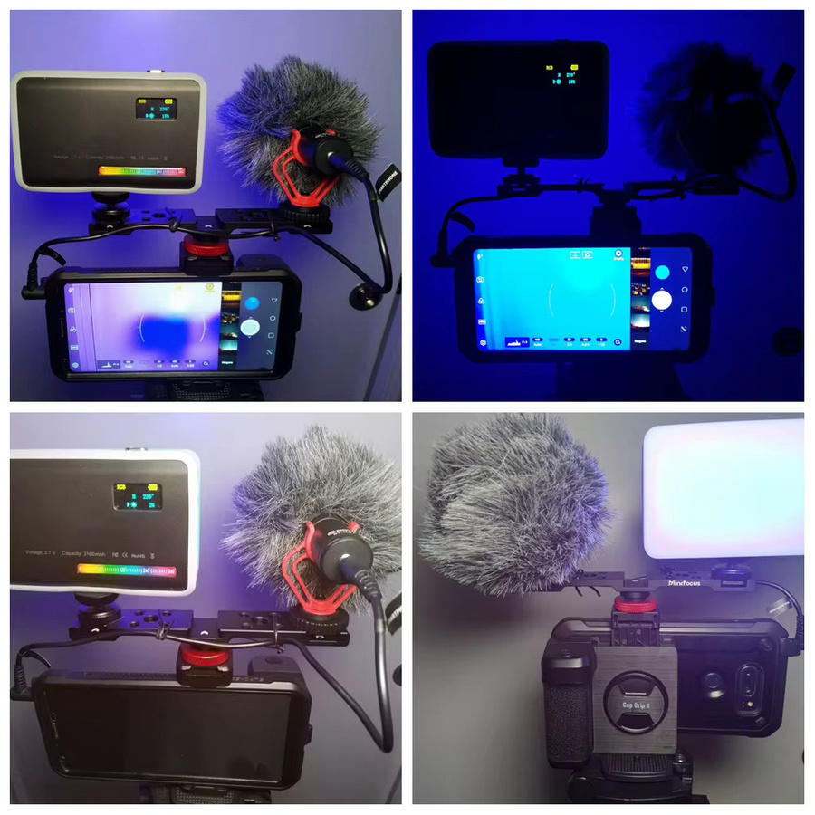 MINIFOCUS 3-in-1 Adapter für Kaltschuh-Montage mit Verlängerungsstange und Halterung für Kamera, Handy und Videoleuchte, Schwarz - Bild 2