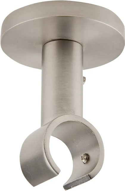 Mydeco Gardinenstange für Deckenmontage in Edelstahl-Optik, Farbe: Silber, Durchmesser: 2 cm - Bild 1