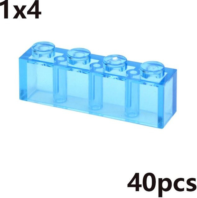 Bai Fen Bai MOC Transparent Dicke Bausteine, pädagogisches Kreatives Spielzeug, ab 3 Jahre - Bild 1