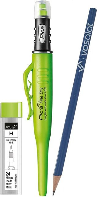vasalat Set Pica Fine Dry 0.9 Marker-Set mit 24 Graphitminen Härte H - Bild 1
