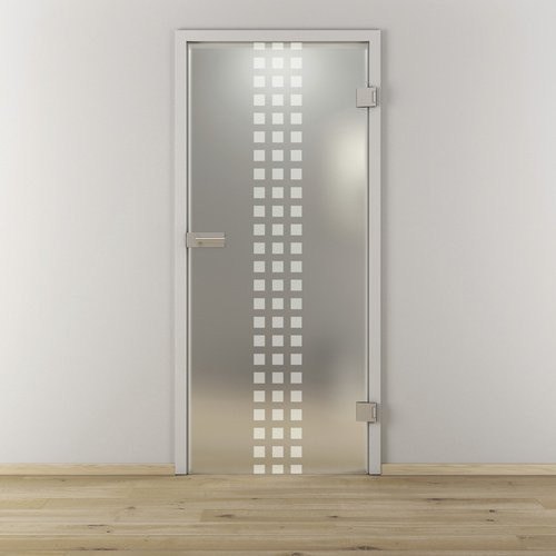 NOVADOORS Glasdrehtür NOVA 502, matt-transparent, B: 83,4 cm, H: 197,2 cm, T: 33,1 cm - Bild 1