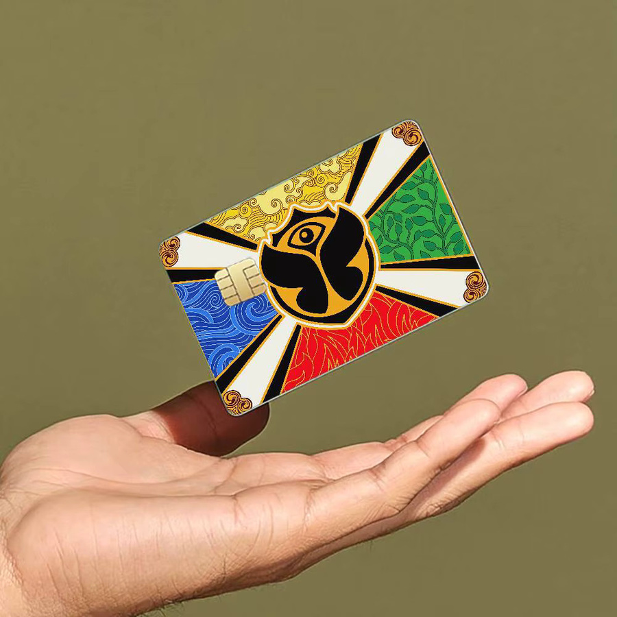 Tomorrowland Music Logo Aufkleber Set mit 4 Stück, wasserfeste Dekoration in Multicolour - Bild 5