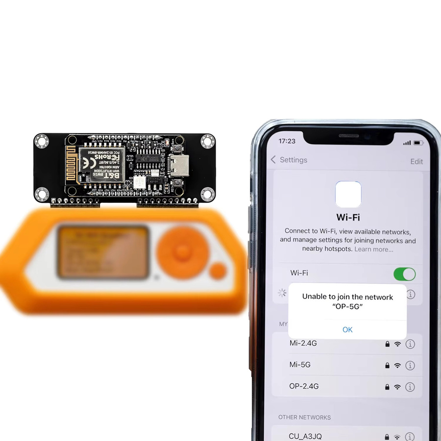AISANRAY Drahtlose Erweiterungsplatine für Flipper Zero mit BW16 RTL8720DN-Karte, Dualband-WLAN 2,4 G und 5 G, Schwarz (nur Momentum-Firmware unterstützt) - Bild 4