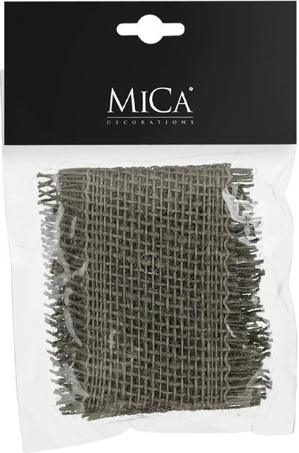Mica Decorations Jute in Grau, Länge: 100 cm, Breite: 4 cm - Bild 1