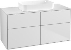 V&B Waschtischunterschrank Finion in Weiß lackiert, B/T/H: 120 x 60,3 x 50,1 cm - Bild 1