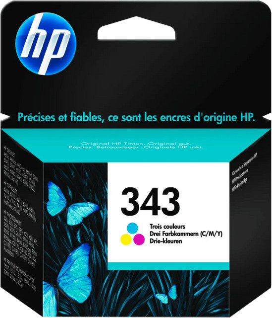 HP 343 Tintenpatronen 3-Farben-Pack für Tintenstrahldrucker - Bild 1
