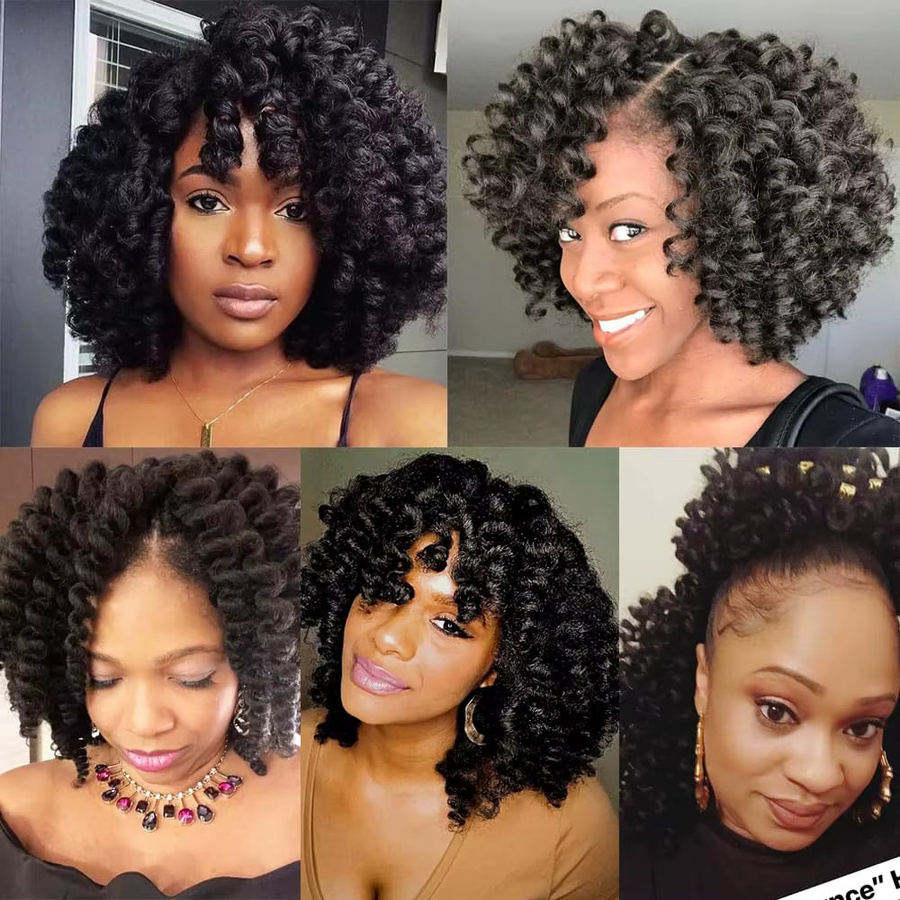 Wand Curl Crochet Twist Braids Haarverlängerung, 16 Stränge - Bild 5