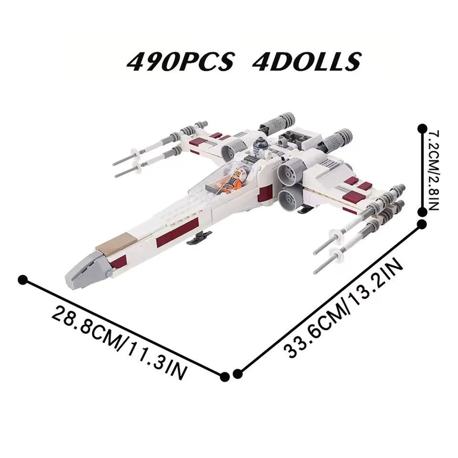 Potdemiel Star Wars X-Wing-Kämpfer, Bausatz, Weltraum, 490 Teile - Bild 3