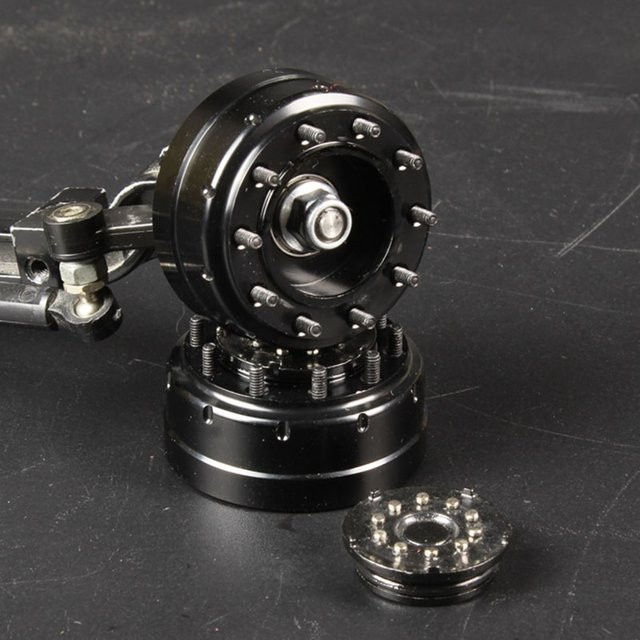Tamiya Metall Simulation Vorderlager Achse Bremsnabe, 1:14, Zubehör - Bild 1
