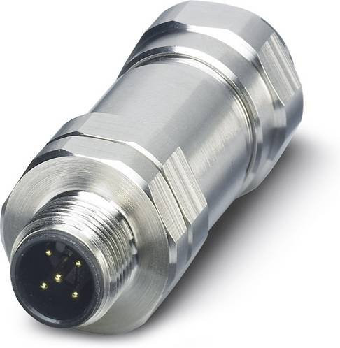 Phoenix Contact 1440012 Sensor-Aktor-Steckverbinder M12 Stecker gerade unkonfektioniert 5-polig in Silber - Bild 1