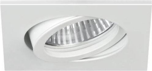 Brumberg NV-Einbauleuchte 6507, quadratisch, Aluminium, weiß-matt, Halogen 50W, GU5.3 - Bild 1