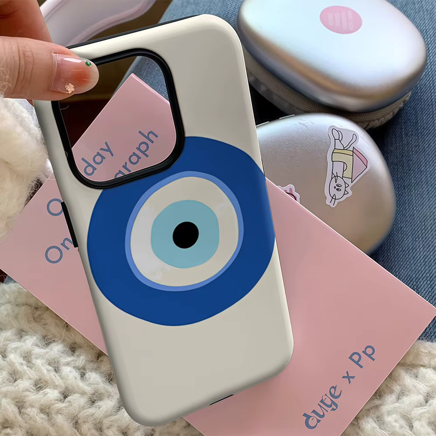 Handyhülle Evil Eye Protection Art für iPhone 11 bis iPhone 17 Pro Max Plus in Multicolour mit doppelschichtiger Rückseite - Bild 4