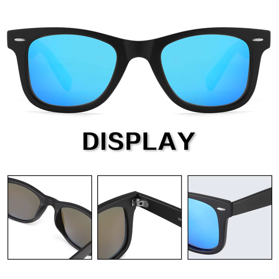 Ravenisa Sonnenbrille, Vollrand, Square, Schwarz, Unisex, polarisiert - Bild 3