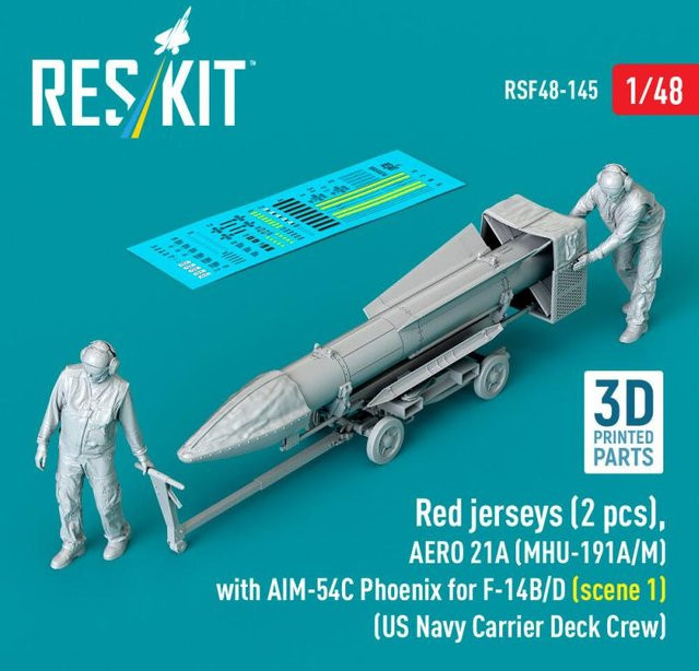 ResKit Models AERO 21A (MHU-191A/M) mit AIM-54C Phoenix, 2-teiliges Set - Bild 1