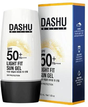 DASHU Daily Light Fit Sun Gel SPF 50+, 50 ml, Unisex - Bild 1