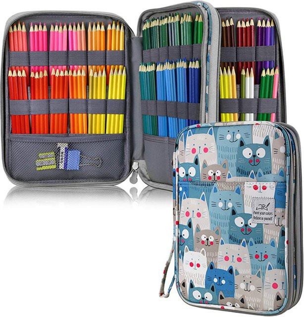 DIANNY Kawaii Federmäppchen mit großem Fassungsvermögen und 192 Slots, buntes Schreibwaren-Set für Mädchen - Bild 1