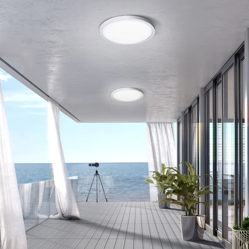 MARPOU LED-Deckenleuchte Ultradünn Kaltweiß Flush-Mount für Wohnzimmer Schlafzimmer und Küche - Bild 3