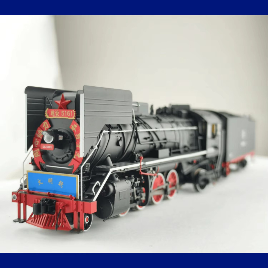 HO Typ 1/87 Spielzeugzug, Dampflokomotive, Metall, digitale Raucherabgabe, ESU-Chip-Zugmodell - Bild 2